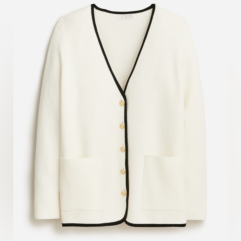 J.Crew Giselle Ivory V-neck sweater Small ASO Meghan Markle